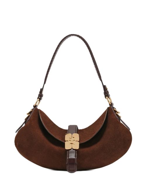 GANNIBorsa a spalla con placca logo Ganni | B2070052979 CHICORY COFFEE